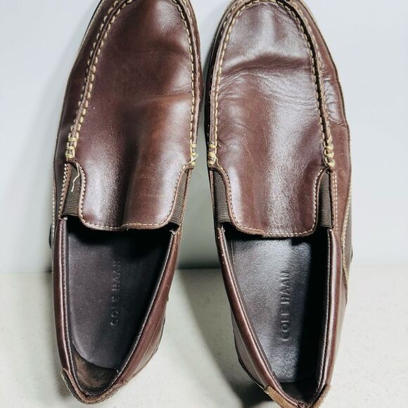 Cole Haan (C04059) Tucker Venetian Leather Driving Moc Loafer Shoes Men's 11.5 - Picture 6 of 8